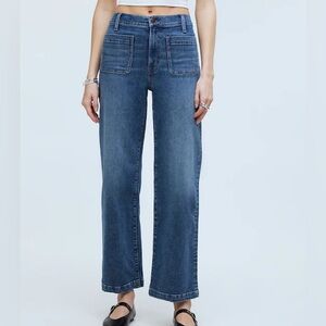 Madewell the perfect vintage wide leg crop jean in orono